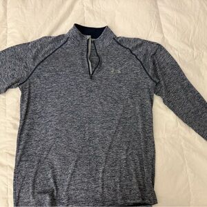 Under Armour Men's Heathered Gray Zip-Up Sweater